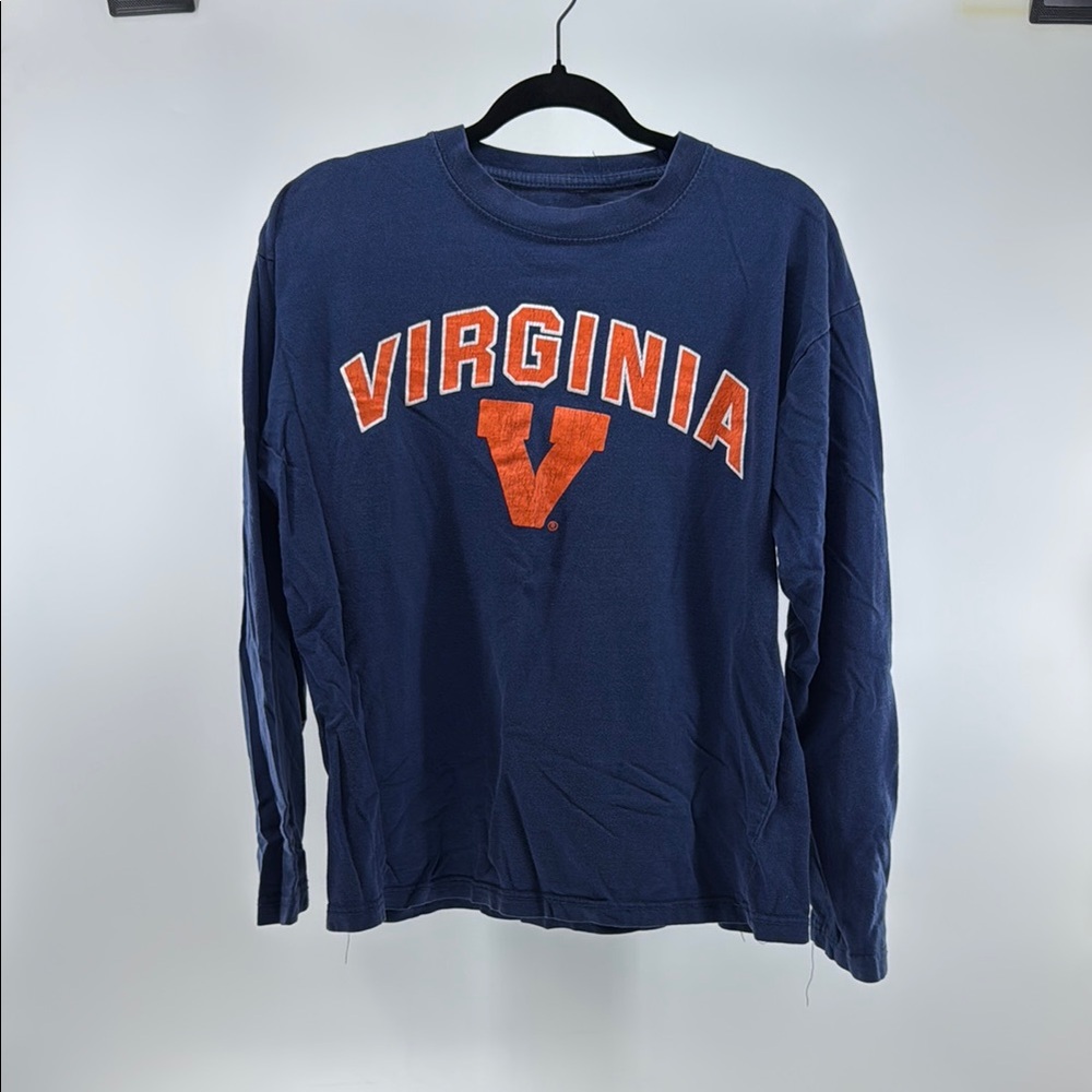 Virginia Long Sleeve Tee - Navy